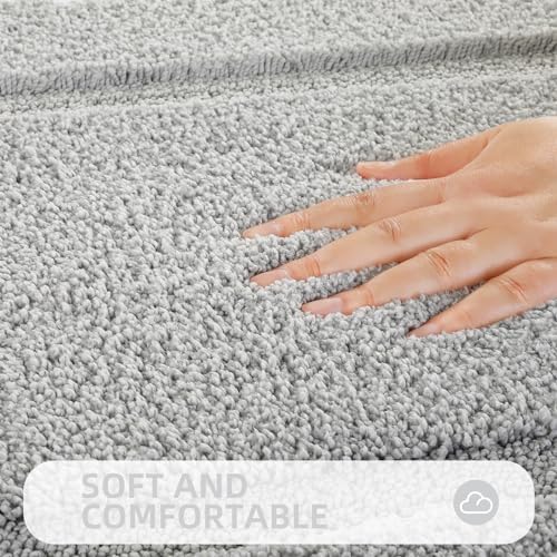 Bathroom Rugs Sets 2 Piece, Ultra Absorbent Soft Bath Rug, Machine