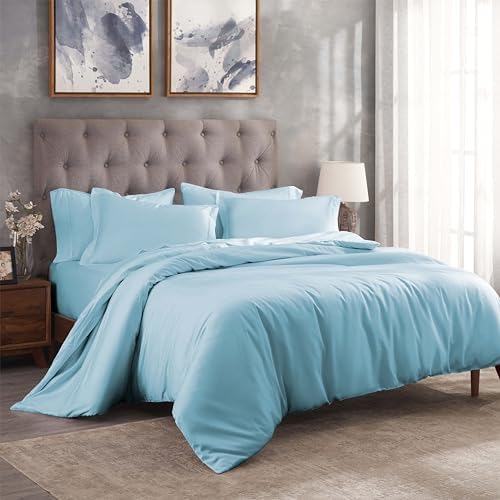 Superior Combed Cotton, 300 Thread Count 2 Piece Duvet Cover Set with