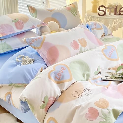 Printing Bedding Duvet Cover Set, Soft Comfortable Cotton Comforter