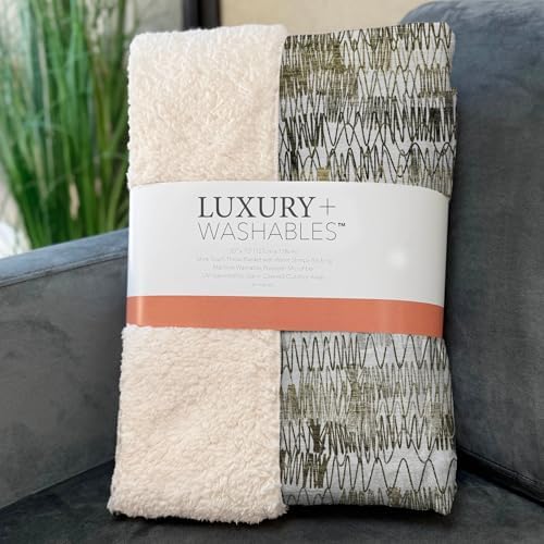 Addison Rugs ASB850 Taupe 50" x 70" Oversized Sherpa Throw Blanket