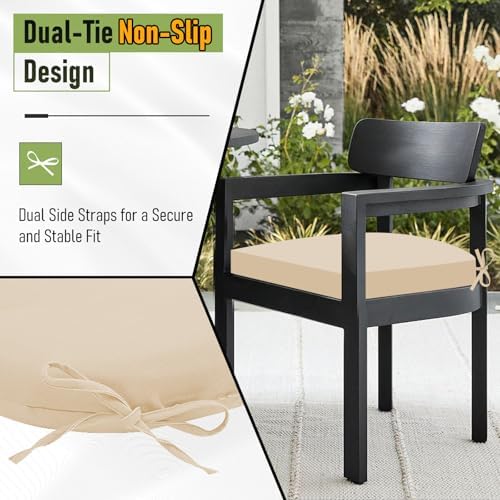 Basic Beyond Outdoor Chair Cushions Set of 4, Outdoor Cushions for