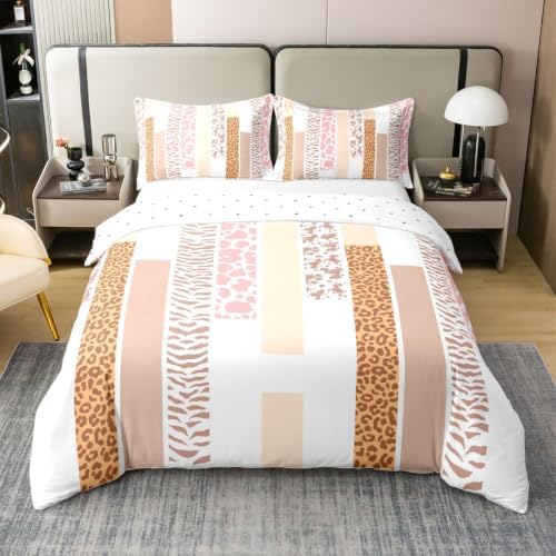 Castle Fairy Stripe Leopard Zebra Kids Bedding Set King Size 100%
