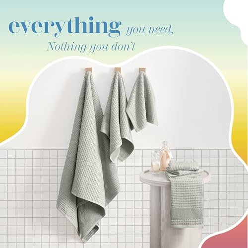 Martex Expression Air Sculpted 6-Piece Towel Set, Grey