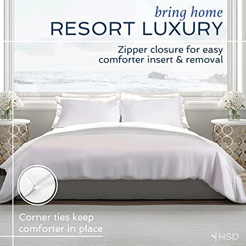 Hotel Sheets Direct Duvet Cover Bed Linen Set, 2 -Piece Set, Grey