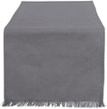 DII Everyday Collection, Fringed Solid Tabletop, Table Runner, 14x108