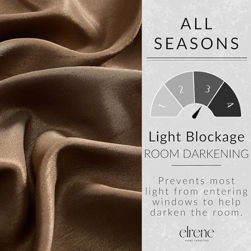 Elrene Home Fashions All Seasons Energy Efficient Room Darkening Rod