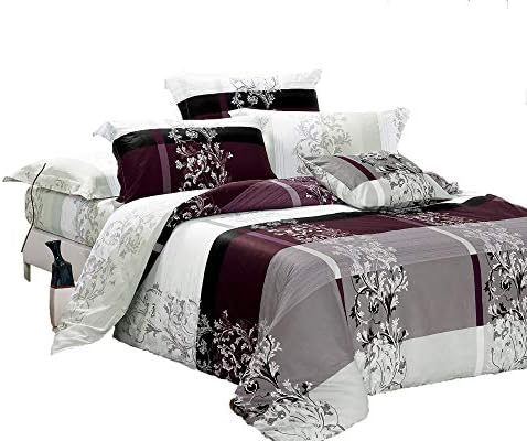 Swanson Beddings May 3-Piece 100% Cotton Bedding Set: Duvet Cover and