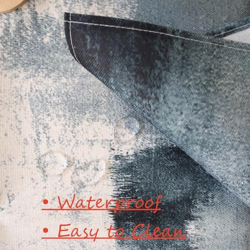 OYIMUA Grey and White Abstract Modern Table Runner, Art Rustic Kitchen