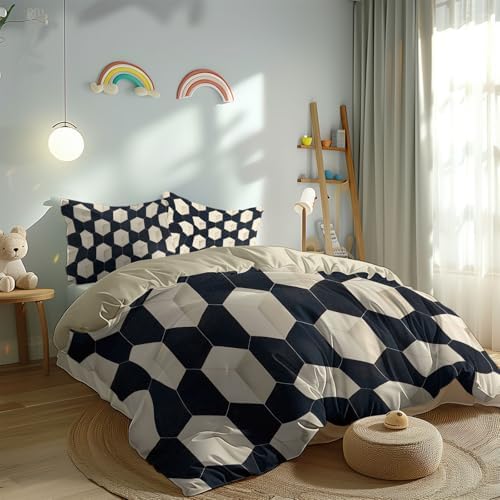 Comforter Cover Minimalist Geometric Lines Cube Bedding Set