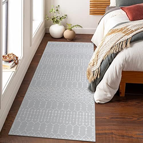 Lahome Moroccan Runners for Hallways 2x6 Washable Non-Slip Carpet