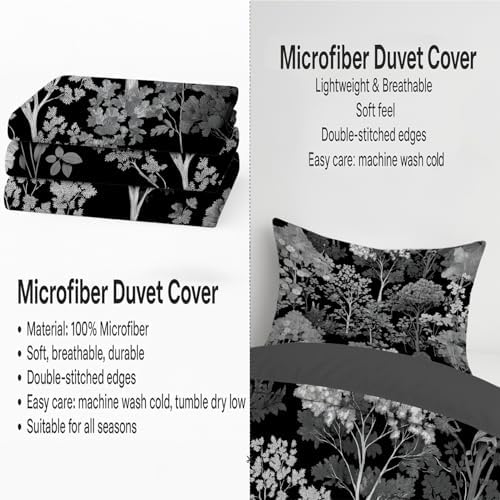 Cozy Lightweight Duvet Cover Set Microfiber Bedding Set Delicate