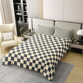 Geometric Square Patchwork Kids Bedding Set King Size Cover 100%