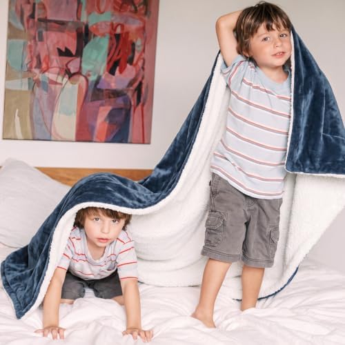 Bedsure GentleSoft Sherpa Fleece Blanket Queen Size for Bed