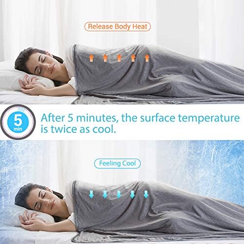 Elegear Cooling Blankets 79" x 86" + Cooling Pillow Cases Standard