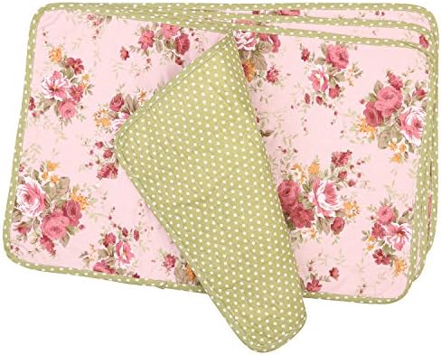 NEOVIVA Quilted Placemats for Dining Room, Cotton Kitchen Table Place