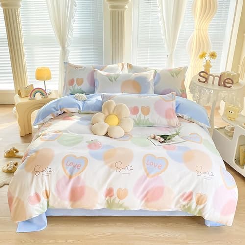 Printing Bedding Duvet Cover Set, Soft Comfortable Cotton Comforter
