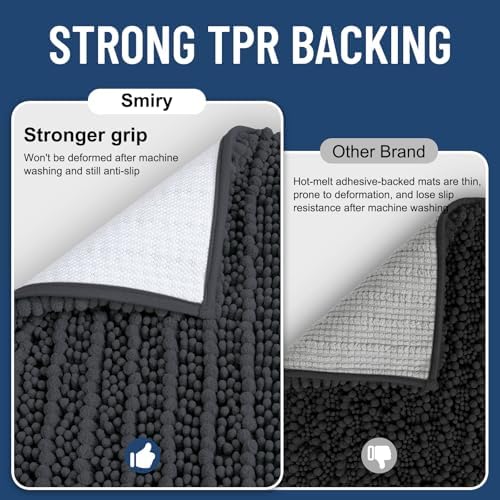 Smiry Bathroom Rugs Sets 2 Piece (30x20+24x16), Extra Soft Bath Mats