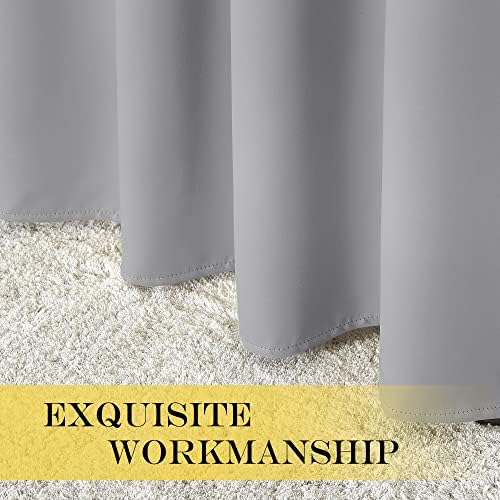 NICETOWN Blackout Bedroom Curtain 120 inches Long - Grommet Thermal