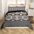 jejeloiu Boho Bedding Set Queen Size Southwestern Geometric