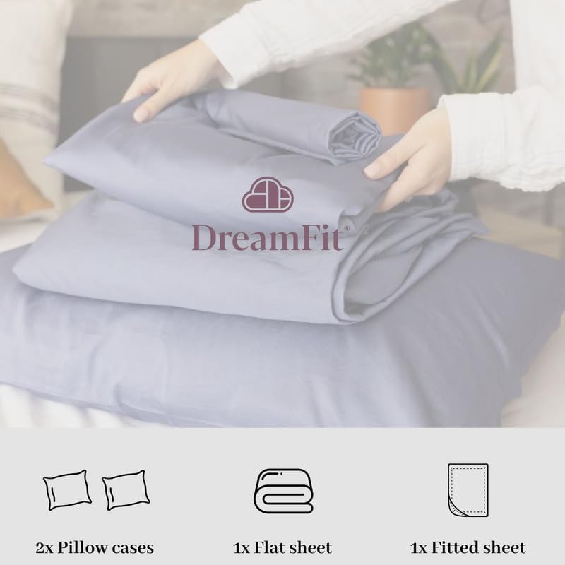 DreamFit DreamComfort Microfiber StaDry Technology Cooling Bed Sheets