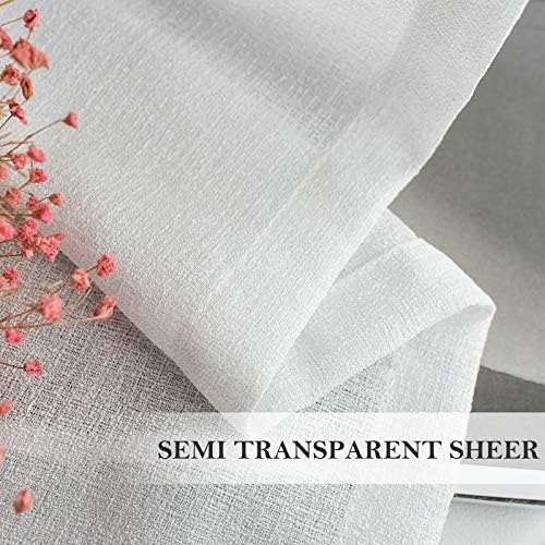 Grommet Luxurious Linen Curtains - Functional Light Filtering Sheer