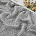 EMME Muslin Cotton Blanket Adults Heather Grey King 108" X 90"