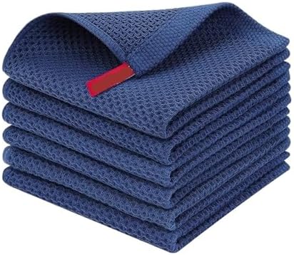Cotton Kitchen Towels - Soft, Absorbent, Dish Cloths for Cleaning and