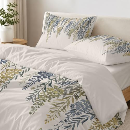 Simple Plants Breathable Duvet Cover - Vines and Leaves Soft