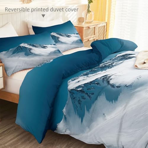 Duvet Cover King Size - Reversible 104" x 90" Luxury Duvet Cover Set