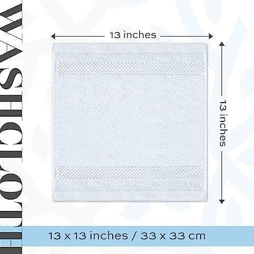 White Classic 2 Luxury White Bath Sheet Towels 35 x 70, 6 Hand Towels