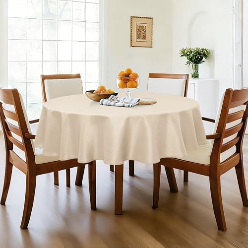 DWCN Round Tablecloth 70 Inch - Waterproof & Stain Resistant