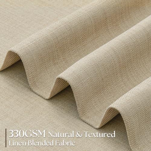 70 Inch Extra Wide Curtains 84 Inches Long Thick Linen Pinch Pleat