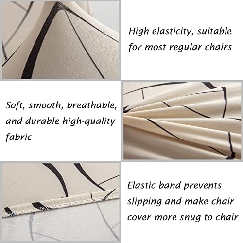 HZDHCLH Dining Chair Covers Set of 4 Stretch Chair Slipcovers Washable