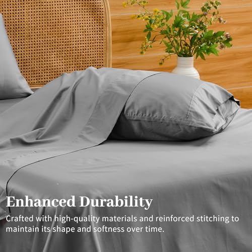 Bedlifes 1000TC Egyptian Cotton King Sheets, 4Pcs, 16" Deep Pocket