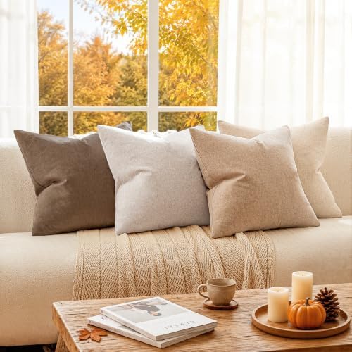 a moment Waterproof Throw Pillow Covers Set of 4,18x18 Inch Outdoor