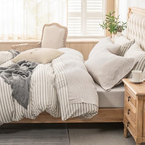 PURE ERA Jersey Knit Sheet Set Heather Beige King