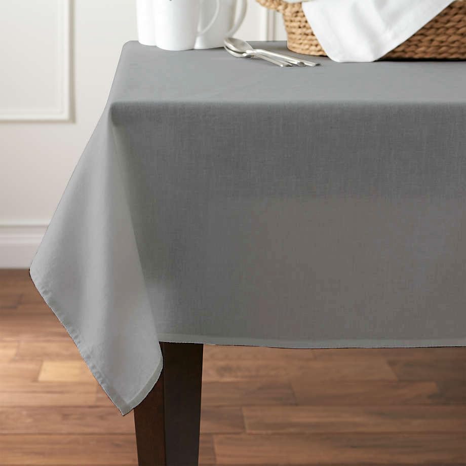 Pomp Charcoal Grey 52" x 52" Inch Square Premium Polyester Tablecloth
