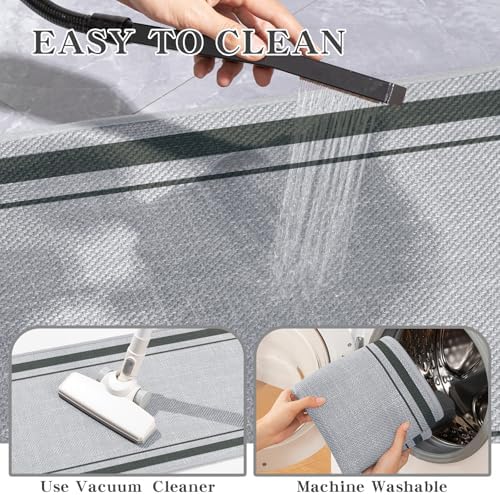 chakme 2 Piece Bathroom Rug Set, Ultra Thin Bath Mat, Quick Dry