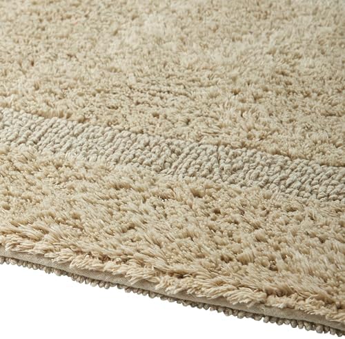 Better Trends Bathroom Rug 3 Piece Set 100% Cotton Sand