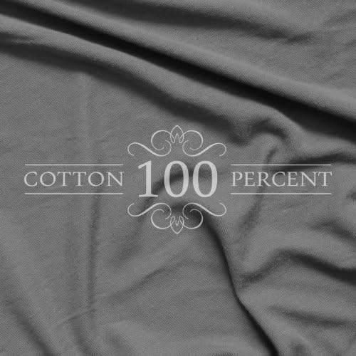 Twin XL Cotton Knit Jersey Fitted Sheets, 2-Pack, 15" Deep Pocket