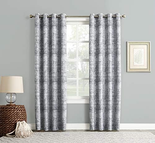 Sun Zero - 51948 Darren Distressed Woven Jacquard Blackout Grommet