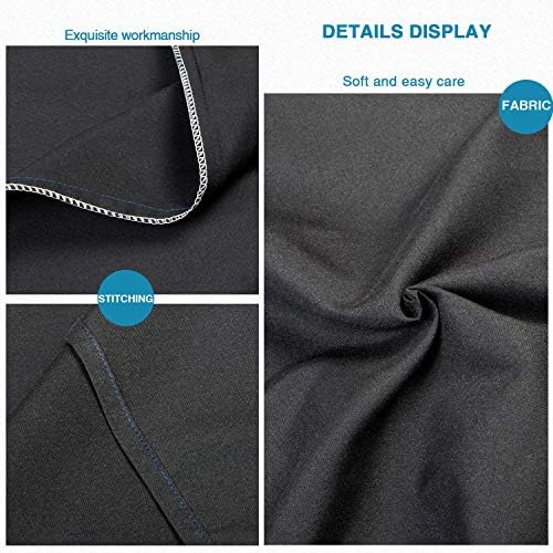 FLXXIE 6 Pack Microfiber Queen Pillowcases,Envelope Closure, Black