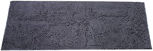 Chenille Bathroom Non Slip Mat, Water Absorbent Rug Set, 2pcs Anti
