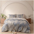 Luxury Tropical Plant Duvet Cover King, 3 Pieces Leaves Patterned