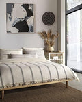 Handmade Undyed Natural Pure Cotton California King Bedspread with