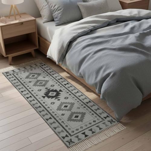 Bohemia Ethnic Hallway Runner Rug 2'x5', Vintage Southwestern Aztec