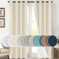 PrinceDeco 100% Blackout Curtains 108 Inches Long 2 Panels Set for