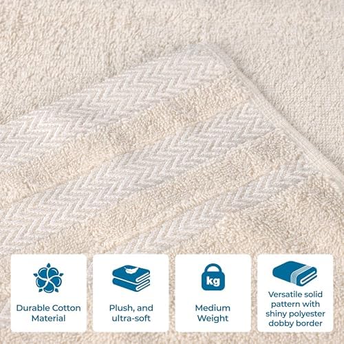 Impressions Hays Cotton Medium Weight Towels, Towel Set for Bathroom