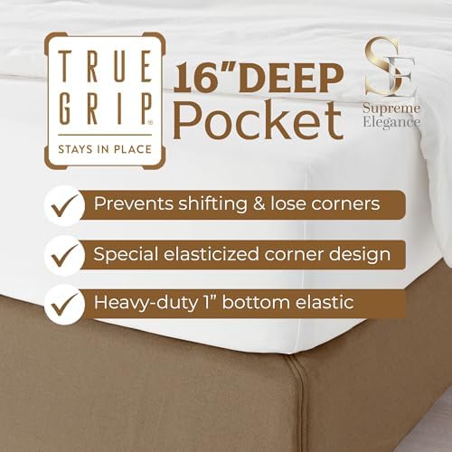 SUPREME ELEGANCE King Sheet Set, Soft Gray, Sateen Weave, 800 Thread