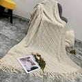 50" × 70" Knitted Throw Blanket, Soft & Cozy Decorative Throw Blankets